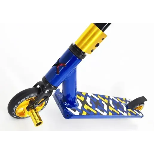 Самокат трюковий Explore Storm Deluxe Blue 110 мм