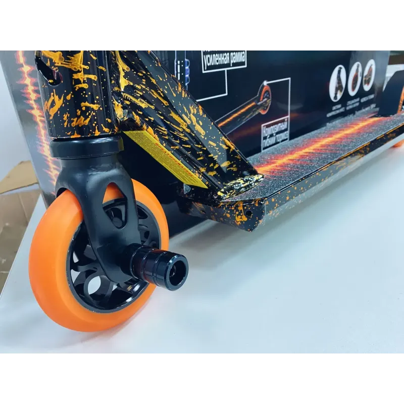 Самокат трюковий Explore WIND Iron Orange 110 мм