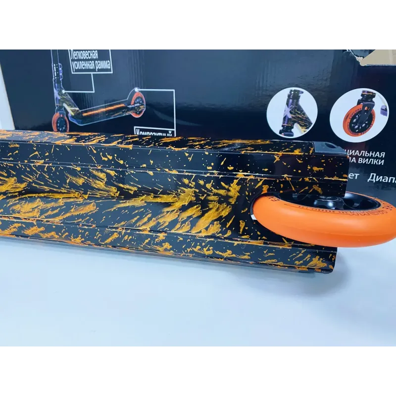Самокат трюковий Explore WIND Iron Orange 110 мм