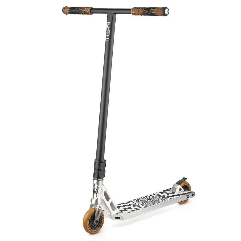 Самокат трюковий Hipe XL Silver/brown 115 мм