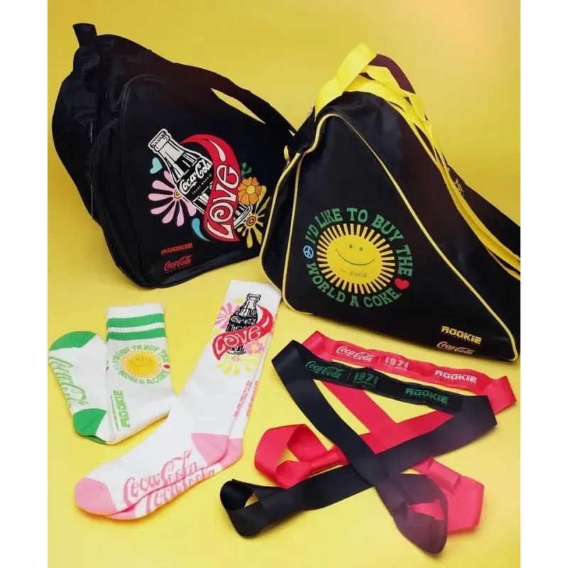 Сумка для роликів квадів Rookie Coca-Cola Sunshine Black/Yellow