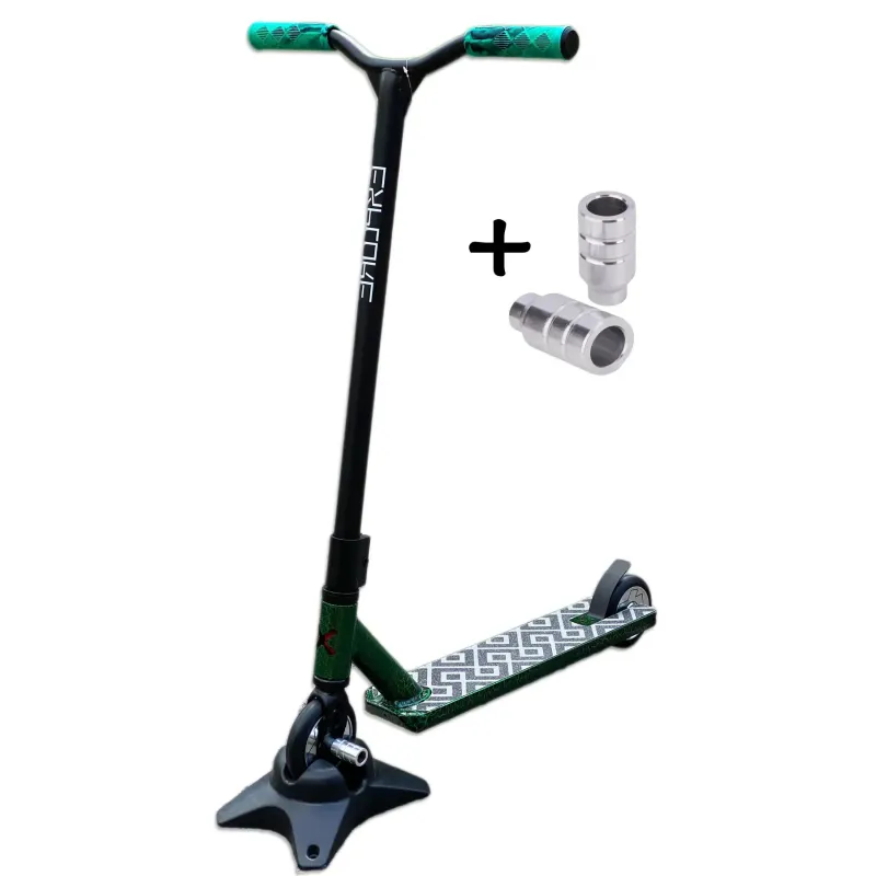 Трюковий самокат Explore Crocco Deluxe Green 110 мм
