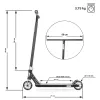 Трюковий самокат Hipe H10 Black/White 110 мм
