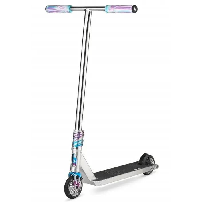 Трюковий самокат Hipe H5 Silver/Blue SCS 110 мм