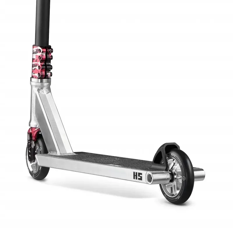 Трюковий самокат Hipe H5 Silver/Red SCS 110 мм