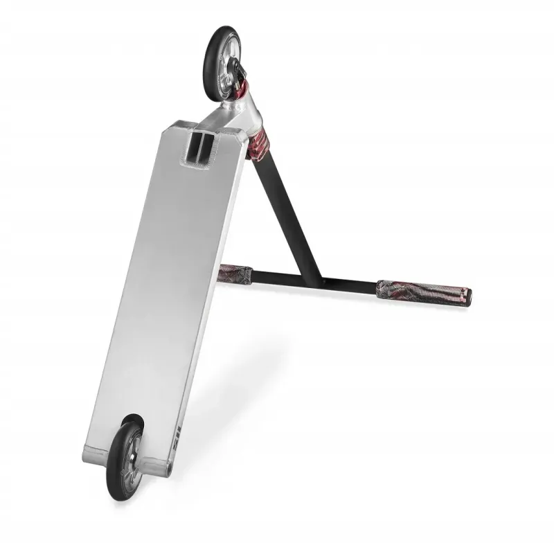 Трюковий самокат Hipe H5 Silver/Red SCS 110 мм