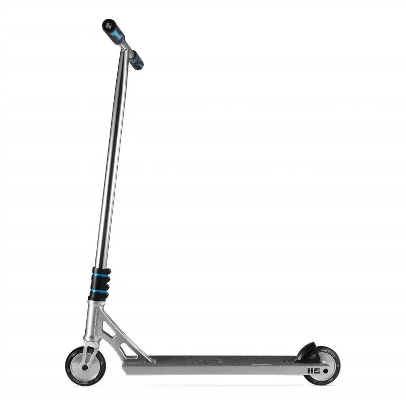 Трюковий самокат Hipe H6 Silver/Blue SCS 110 мм