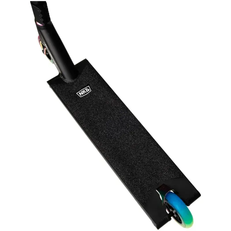 Трюковий самокат NKD Mono Scooter Black/Rainbow 115 мм