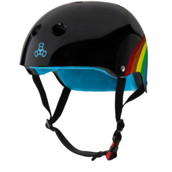 Шолом Triple8 Black Rainbow Sparkle р. XS/S